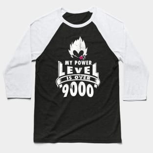 Vegeta Power Level - white print Baseball T-Shirt